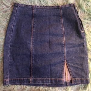 pacsun slit denim skirt